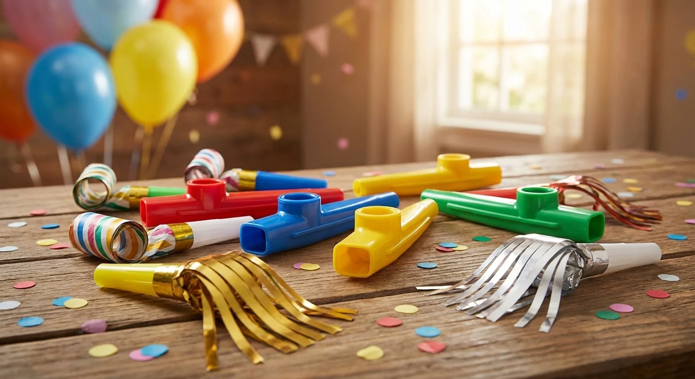 Amscan 16-Piece Deluxe Noisemaker Kit Multicolor image 2