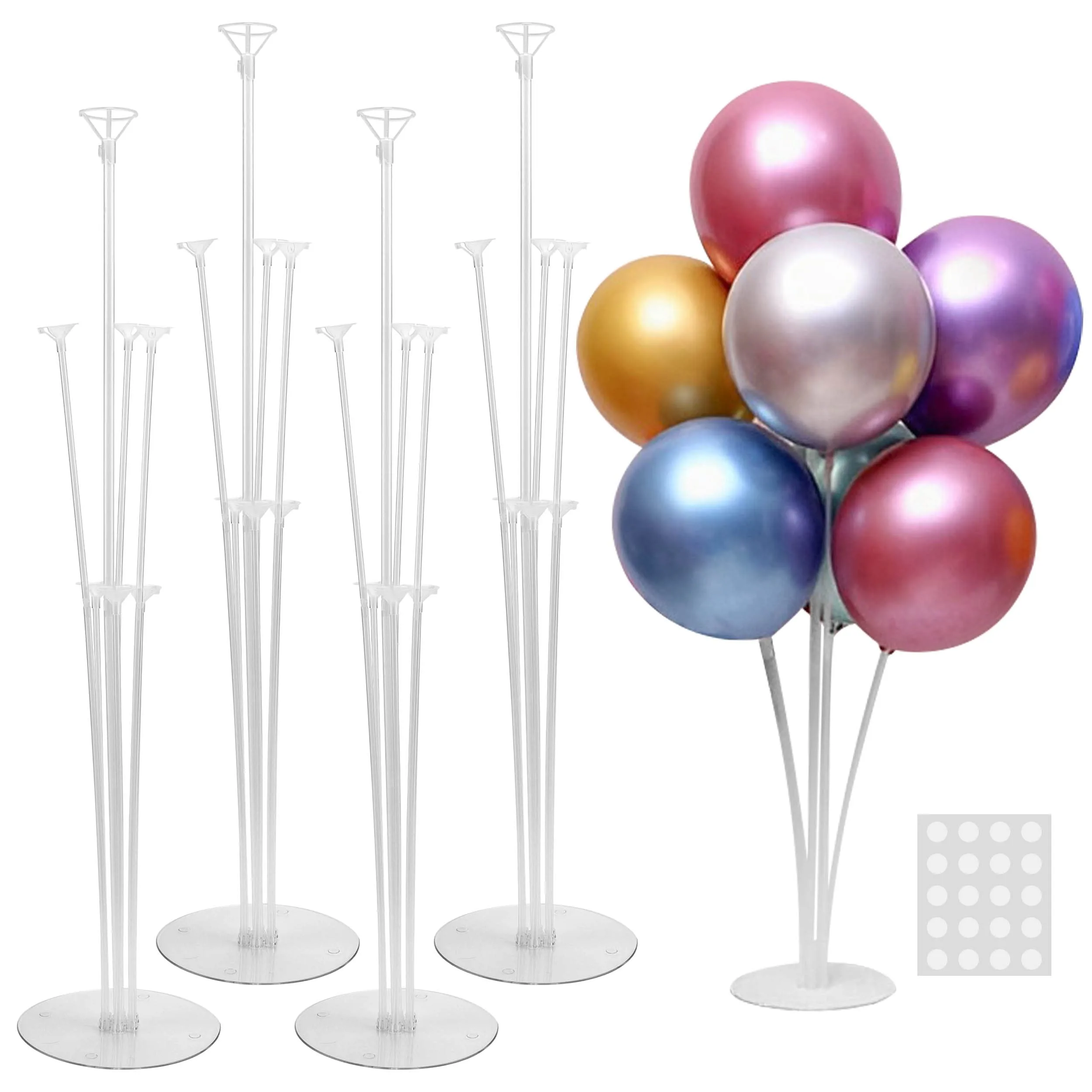Amscan Centerpiece Kit Elegant Birthday Silver 5-Piece image 3