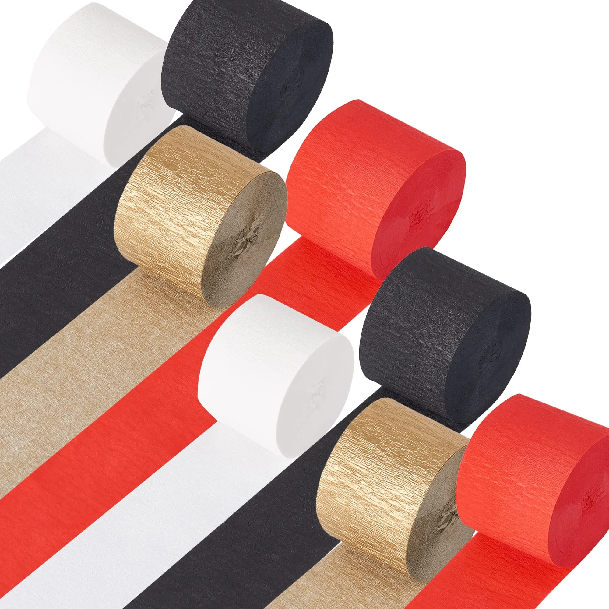 Amscan Metallic Streamers Crepe Paper 2-Pack Red