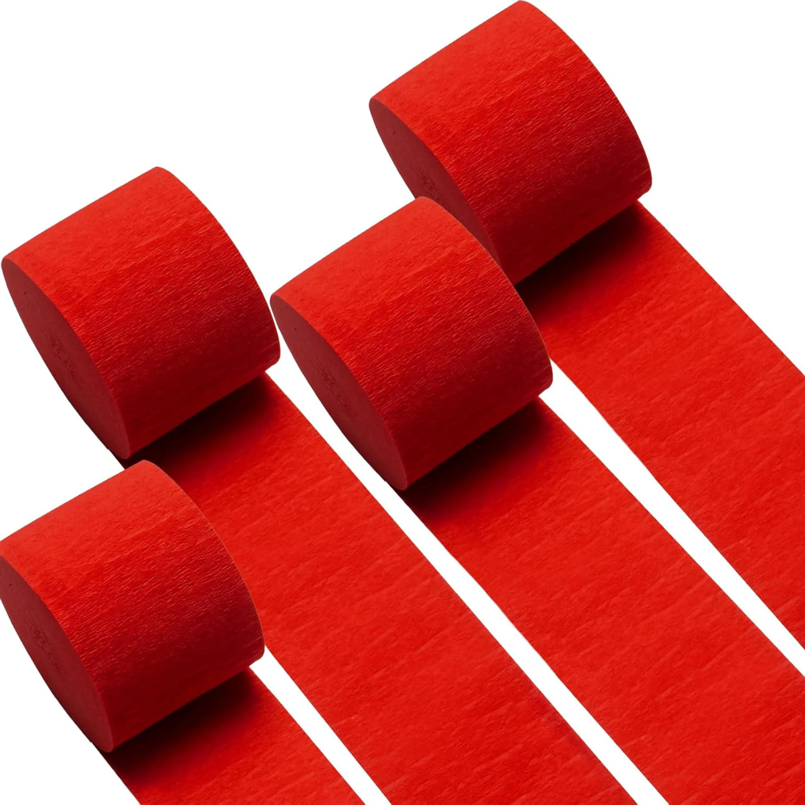 Amscan Metallic Streamers Crepe Paper 2-Pack Red image 2