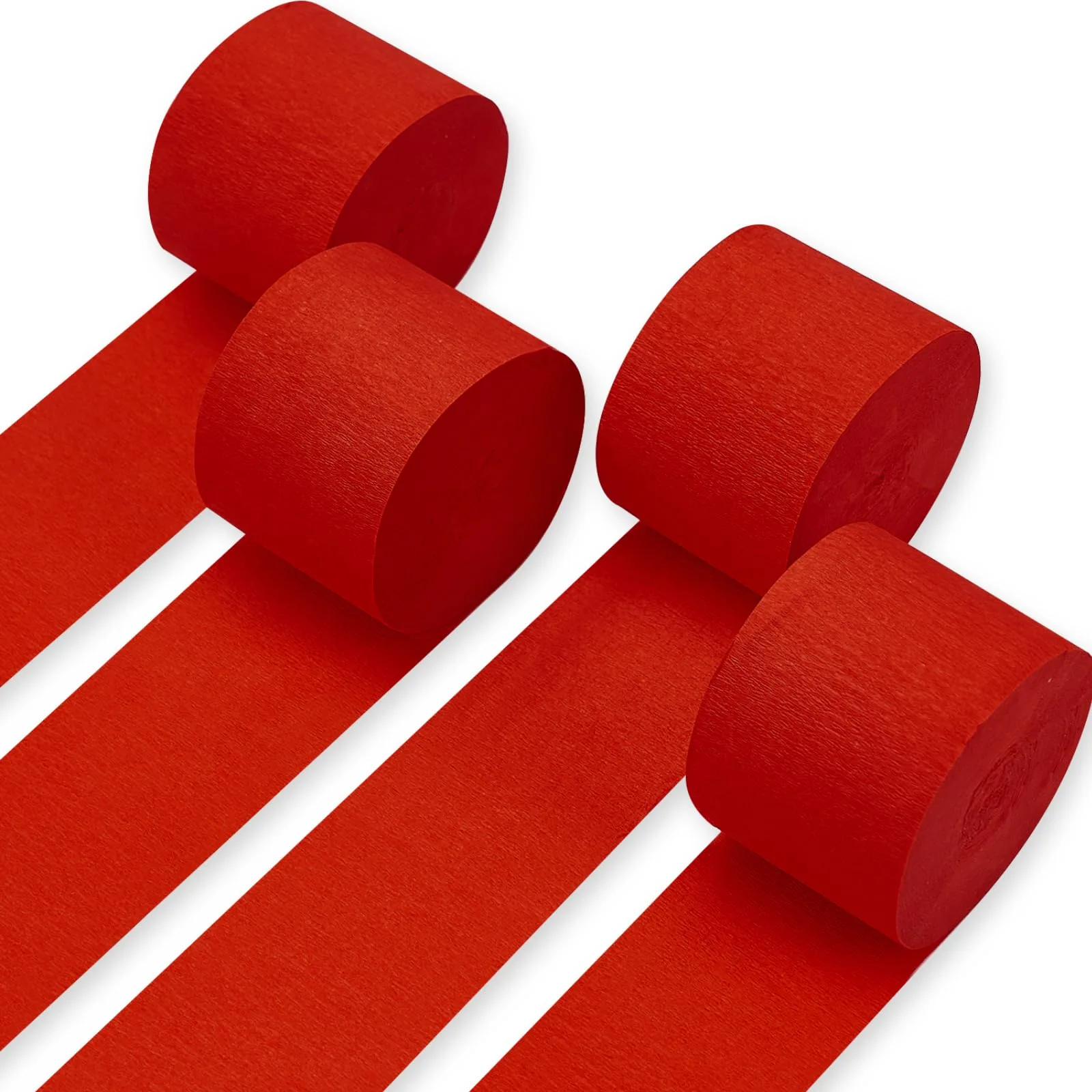Amscan Metallic Streamers Crepe Paper 2-Pack Red image 3