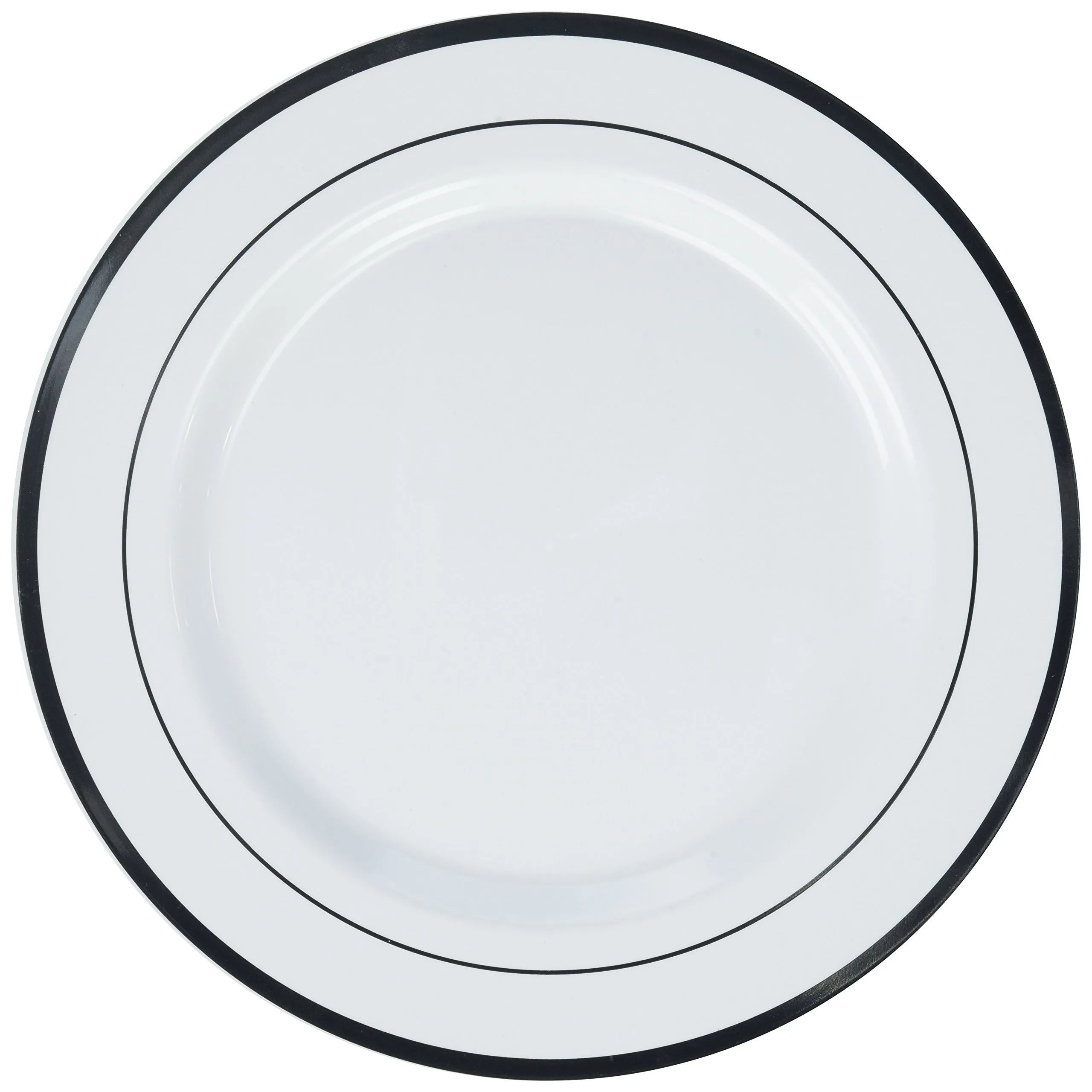 Amscan Premium Round Plastic Plates 10.25in 20ct