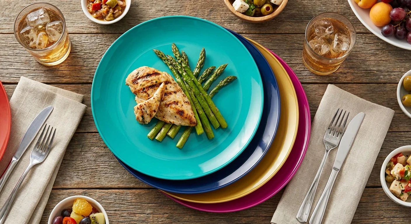 Amscan Premium Round Plastic Plates 10.25in 20ct image 3