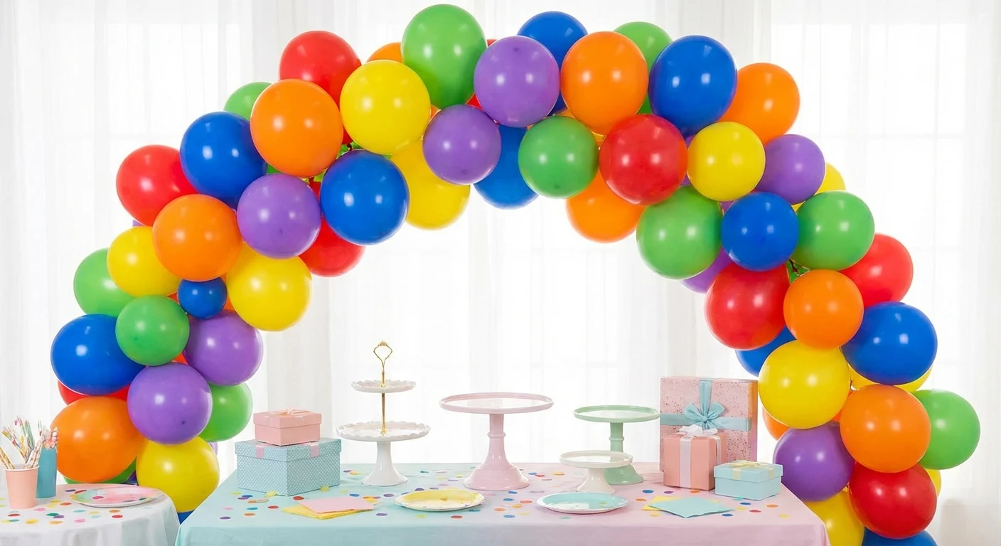 Amscan Rainbow Latex Balloon Assortment 72ct image 3