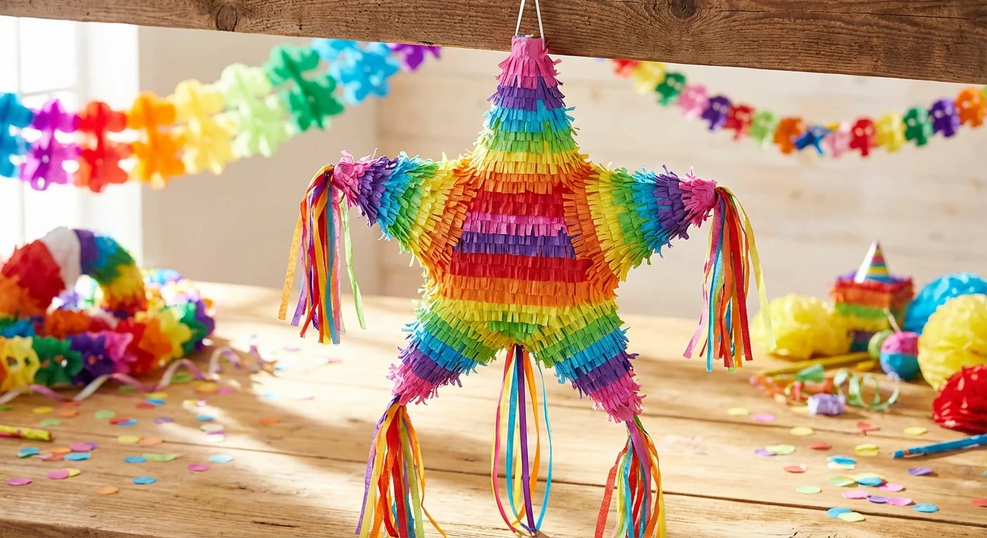 JOYIN Pinata Star Shape 24-Inch Rainbow
