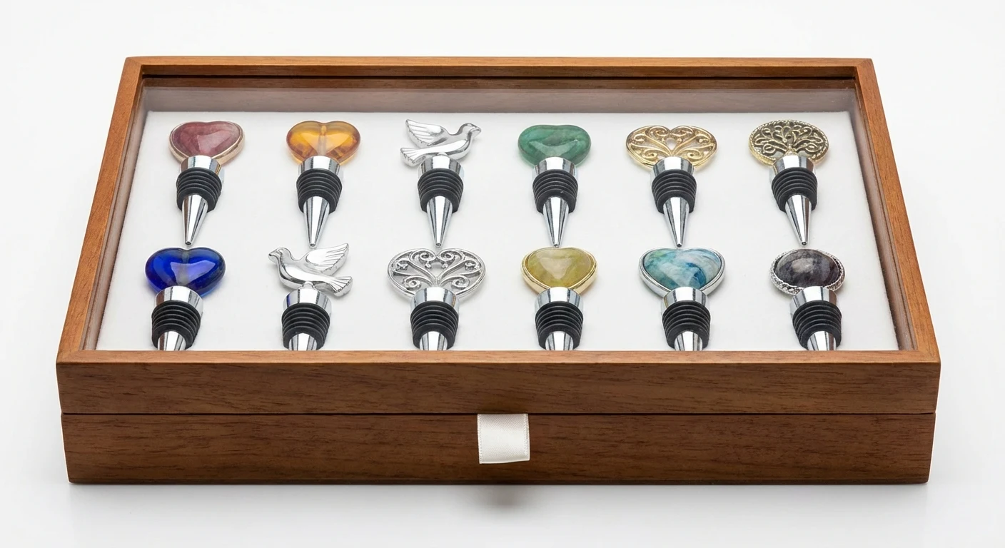 Kate Aspen Mini Wine Bottle Stopper Set of 12