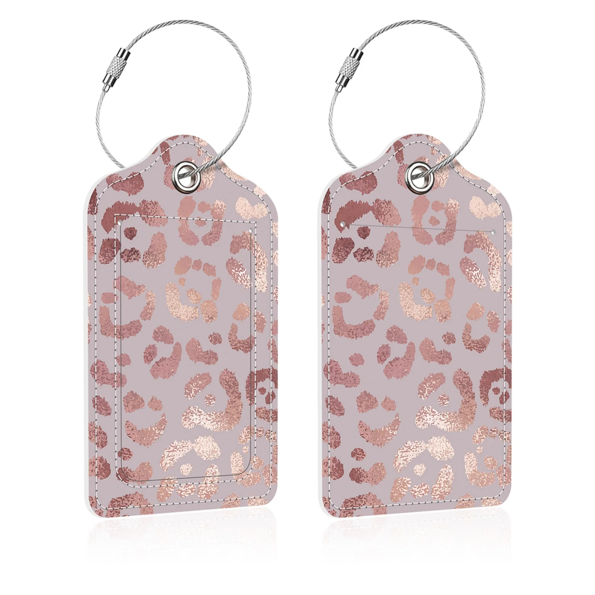 Kate Aspen Personalized Rose Gold Luggage Tags Favor 12-Pack image 3