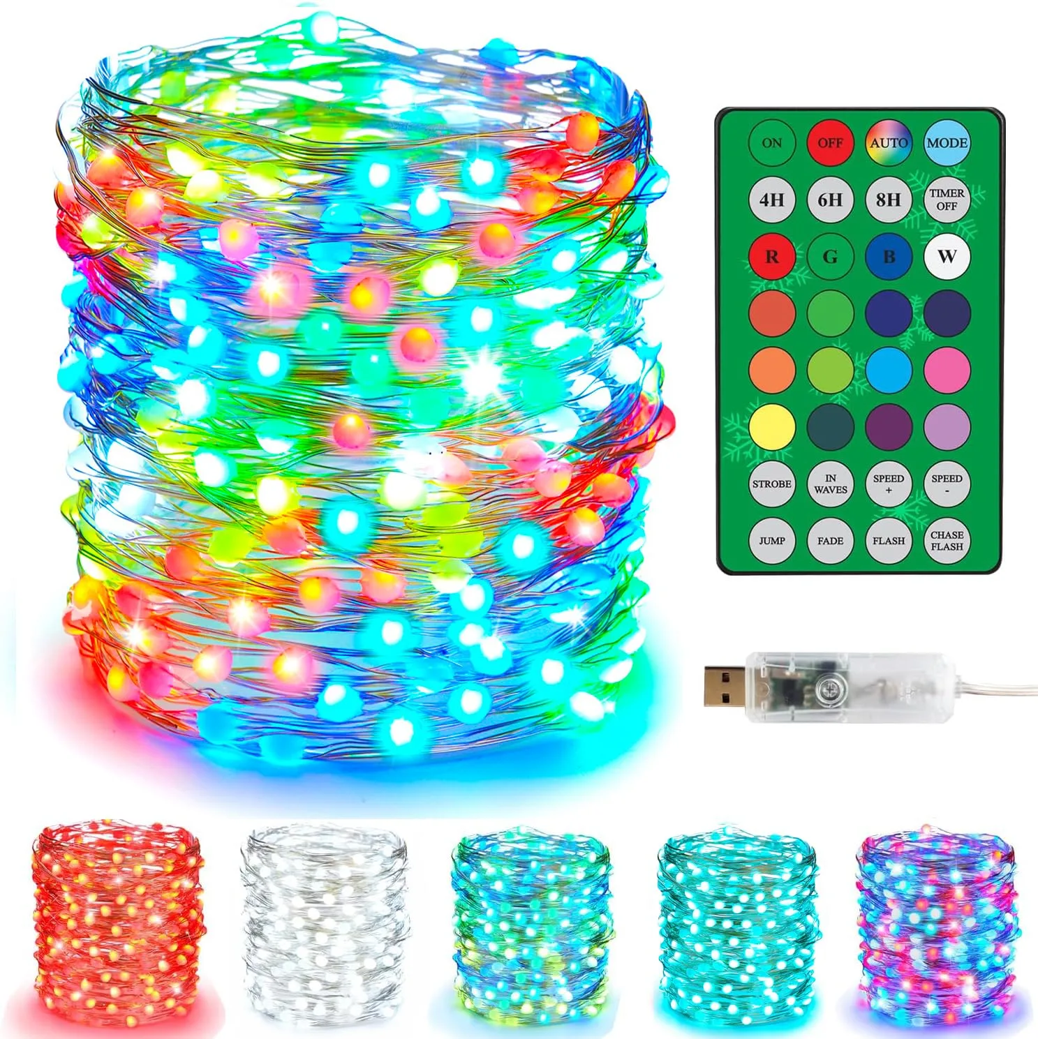 Northlight 200 Count LED Twinkle Lights Multi-Color image 3