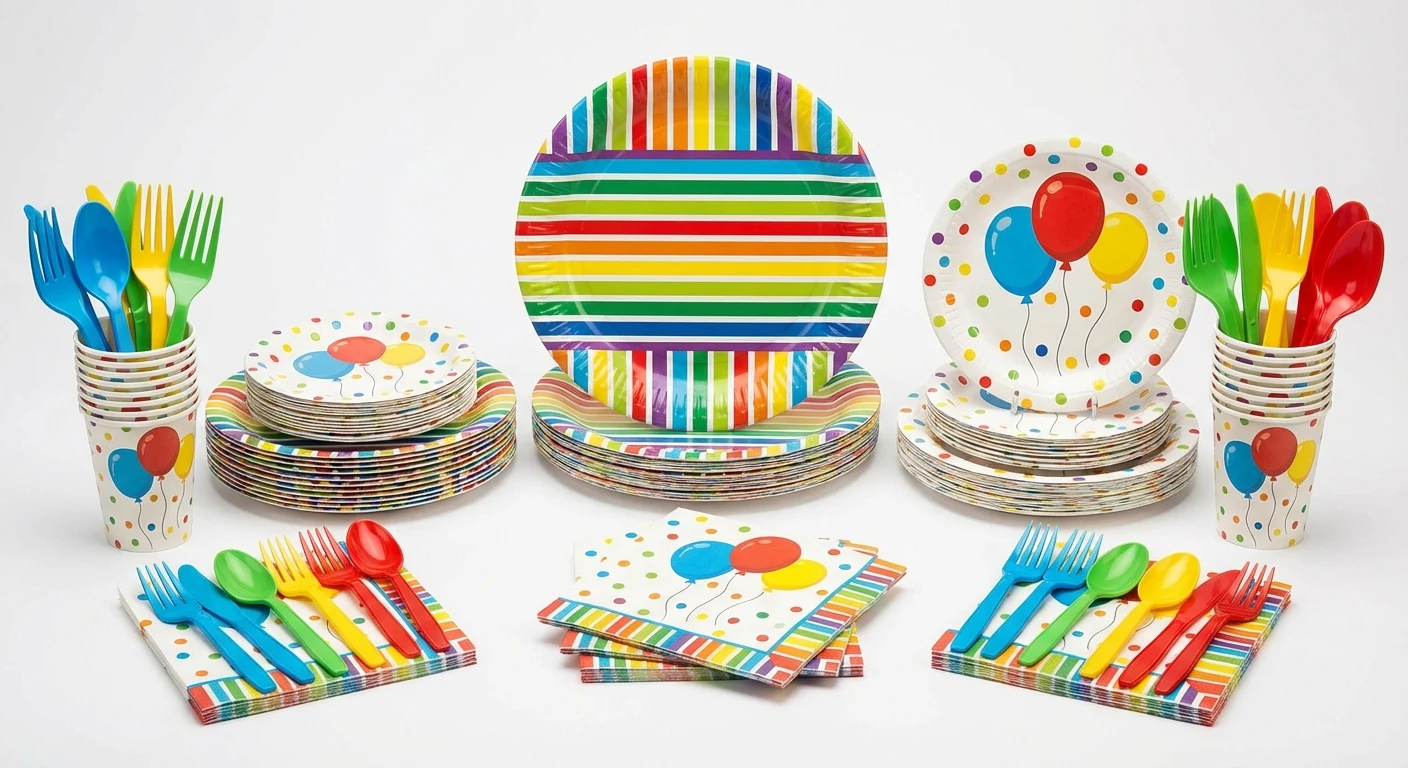 PartyCity Signature Birthday Tableware Kit 64-Piece