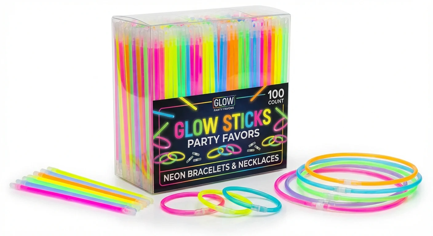 PartySticks Glow Sticks Party Favors 100ct