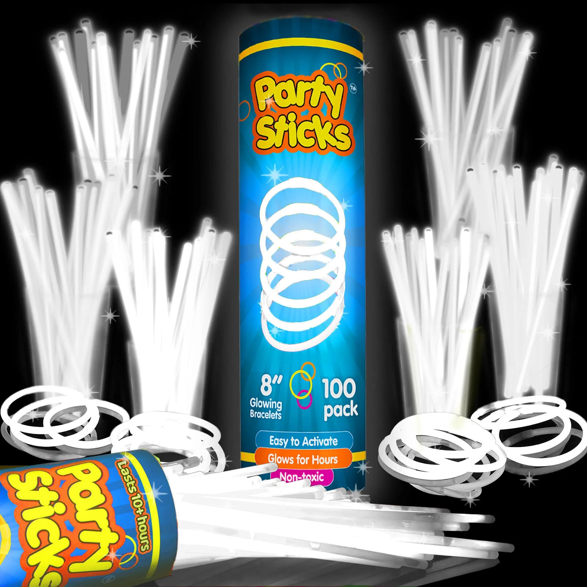 PartySticks Glow Sticks Party Favors 100ct image 2