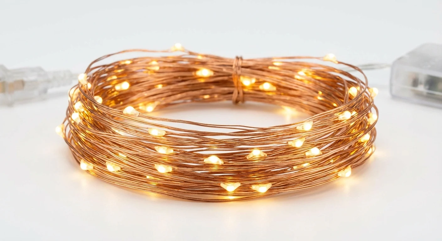 Prextex Fairy String Lights 33ft 100 LED Warm White