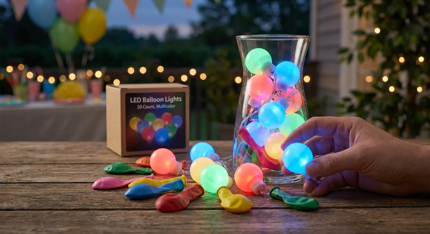 Smartcraft LED Balloon Lights 50ct Multicolor image 2
