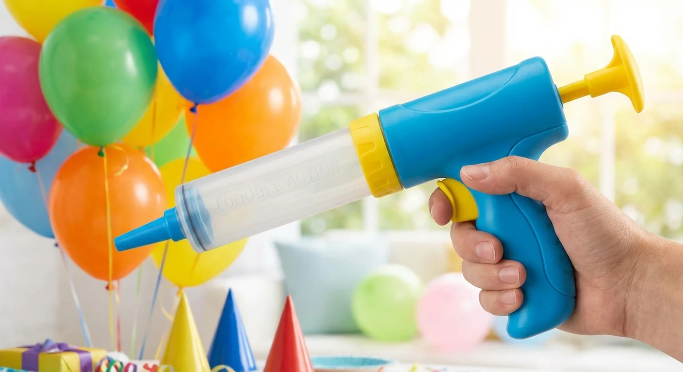 TOODOO Balloon Pump Hand Held Double Action Inflation Pump image 2