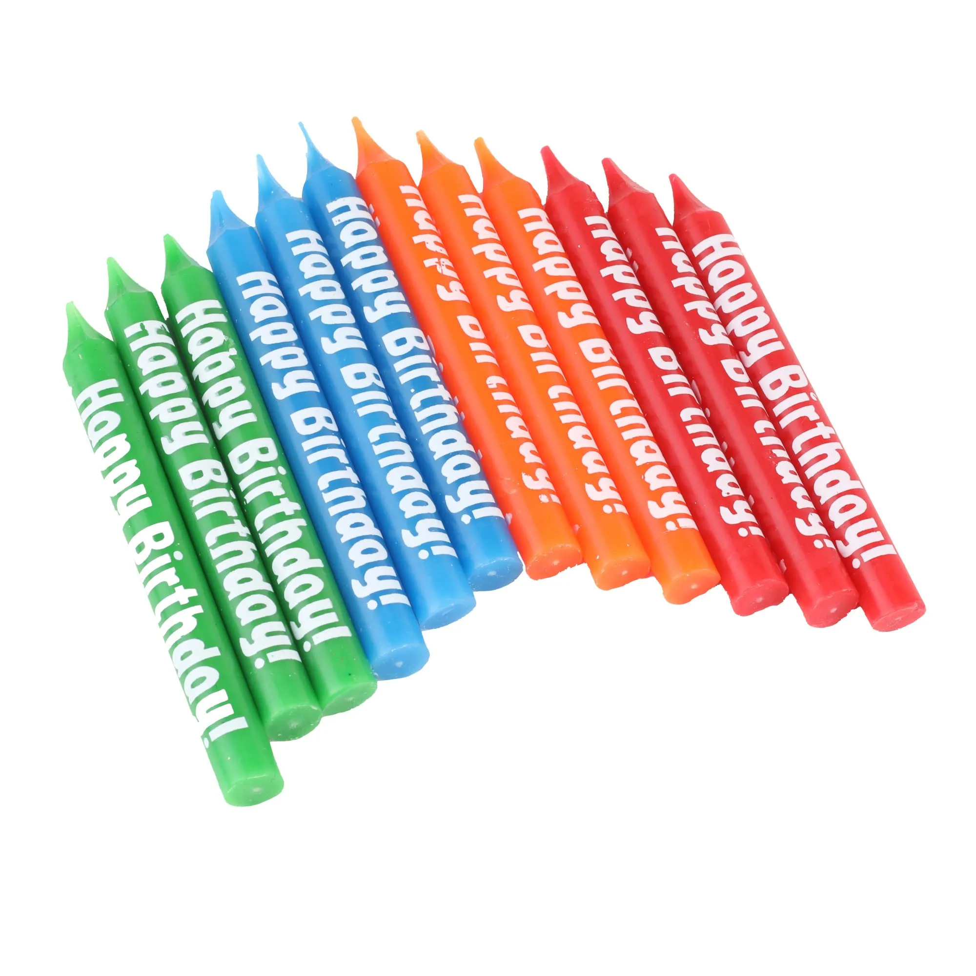 Winco 12-Inch Happy Birthday Candle Set