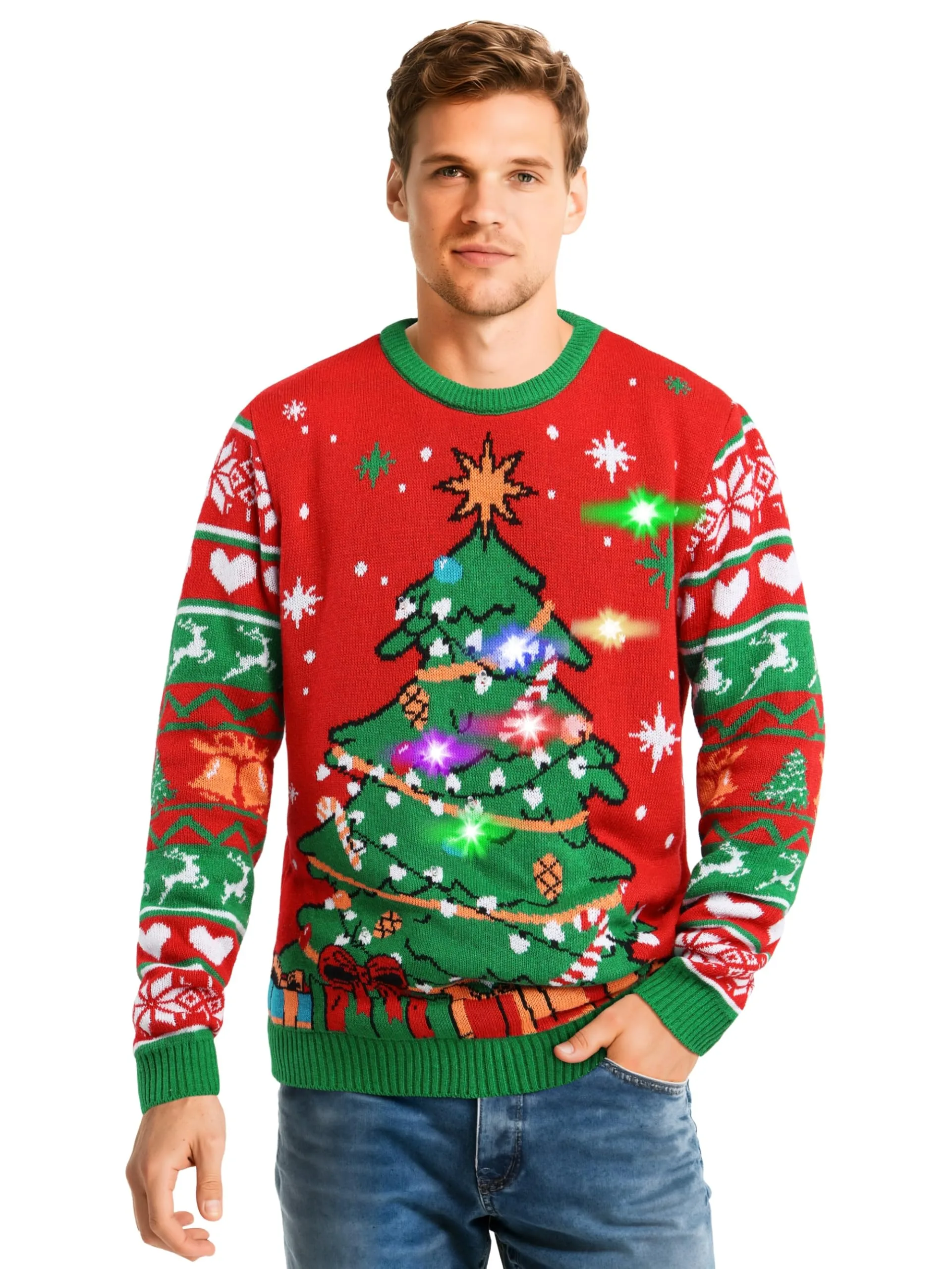 ZXUYASI LED Light-Up Ugly Christmas Sweater Kit image 3